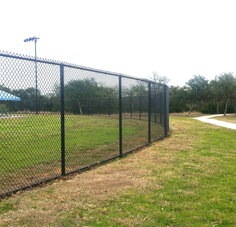 Commercial chain link fence