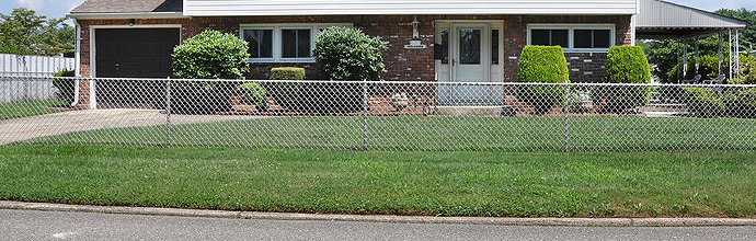 Chain link fencing